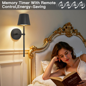 Rechargeable Modern <b>Wall</b> Sconce Living Room Indoor Gold 3CCT <b>Dimmable</b> Wireless Battery Operated <b>Wall</b> Sconce with Remote Control - Product Image 5
