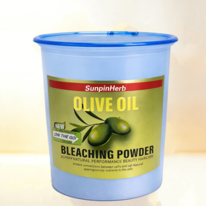 Olive Oil Hair Lightener Bleaching <b>Powder</b> <b>Dust</b> Free Strong Lift For Blonde Hair Salon Professional OEM Private Label - Product Image 1