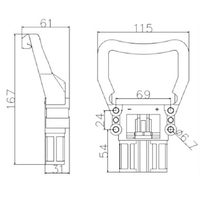 Contacts de déconnexion de haute qualité 160A 150V femelle chariot élévateur REMA connecteur prise