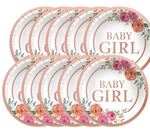 FDA chấp thuận 7-inch Vòng giấy dùng một lần tấm 350GSM bảng trắng '<span class=keywords><strong>hello</strong></span> Baby girl' trong Cmyk Nguồn cung cấp bên - Product Image 2