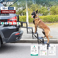 Escaliers de voiture pliants à quatre étages OEM pour chiens de compagnie Échelle télescopique de luxe antidérapante pour l'extérieur Échelle pliable pour animaux de compagnie