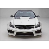 Für Mercedes-Benz SL R230 Carbon-Karosserie-Kit Aufgerüsteter Misha-Stil Front- und Heckstoßstangen Radlaufverbreiterungen Seitenschweller Spoiler