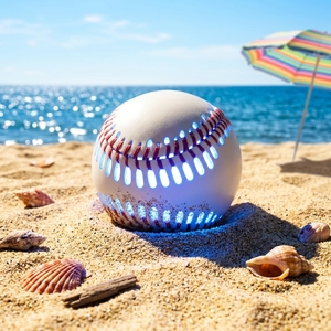Pelota de Béisbol LED de Cuero SPEEDBALL de Fábrica, Nueva Pelota de Béisbol Brillante de Alta Gama con Logotipo Personalizado, PU Duradero de 9 Pulgadas, Diseño Profesional Estándar - Product Image 3
