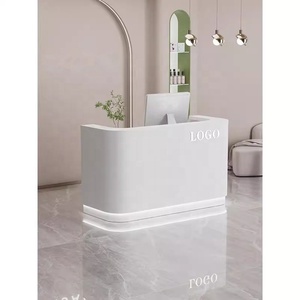 Comptoir de réception moderne et simple, petit comptoir de caisse, comptoir de bar pour salon de beauté, magasin de vêtements, réception d'entreprise, comptoir de caisse - Product Image 6