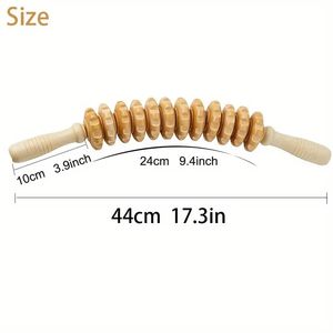 12-Assembly Ball Manuel Masseur en bois Bâton Backwood <span class=keywords><strong>Roller</strong></span> <span class=keywords><strong>Massage</strong></span> du corps pour la santé - Product Image 2