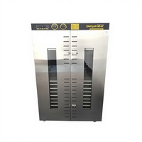 Déshydrateur alimentaire industriel commercial pour fruits, légumes, viande, acier inoxydable 304, capacité de 24 plateaux, contrôle numérique