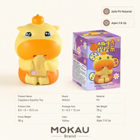 Jouet Squishy Capybara qui pleure, emballé en boîte, à rebond lent, animal mignon à presser, jouet anti-stress Kawaii pour enfants, cadeau