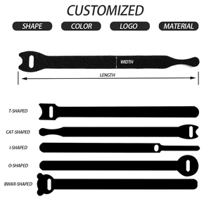 Bán Buôn Back-to-Back Nylon Móc Và Vòng Lặp Quan Hệ Cáp Tổ Chức Lưu Trữ Dây Đeo Cho Nhà Văn Phòng Lớp Học Giày Quần Áo Fastener - Product Image 6