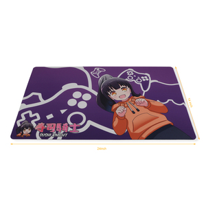 Tapis de jeu XXL personnalisé en gros avec impression par transfert thermique, base en caoutchouc antidérapante et imperméable, motif dessin animé, pour cadeaux de <span class=keywords><strong>gamer</strong></span> - Product Image 2