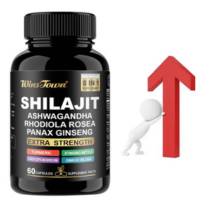 Shilajit de Winstown Shila Strength, complément 8 en 1, Ashwagandha, Rhodiola Rosea, Panax Ginseng - Product Image 6