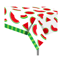 Huancai pastèque fête nappe imperméable en plastique nappe jetable couverture de Table pour enfants anniversaire fruits fête fournitures