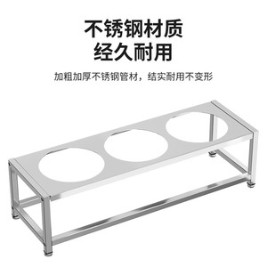 Estante para especias de acero inoxidable, de una sola fila y 3 compartimentos, contenedor de almacenamiento de condimentos para cocina, para uso comercial - Product Image 4
