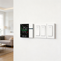 Termostato Inteligente SDM5 WiFi Bluetooth con App Tuya, Programable 7 Días, Pantalla LED, 3A para Calefacción de Agua, 16A para Calefacción Eléctrica, OEM