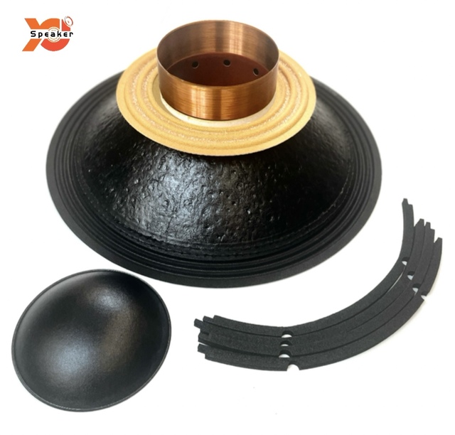 15TBX Replacement Kit 4in Voice Coil Double Silicone Spider Waterproof Both Sides Cone Speaker Accessories