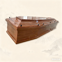 Cercueil Traditionnel Européen en Bois de Paulownia pour Adultes – Cercueil Funéraire Digne pour Cérémonies Paisibles – Options Personnalisables – Écologique