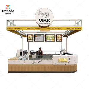 Mostrador de Cafetería |   Diseño de Quiosco de Café de Lujo para Centro Comercial |   Diseño Interior Completo de Tiendas para Cafeterías Minoristas - Product Image 4