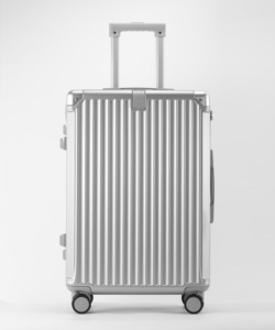 Valigia Rigida in ABS+PC con Manico in Tessuto Argento, Portabicchieri, Gancio Frontale, Serratura TSA, Ruote Girevoli, OEM ODM Ingrosso - Product Image 2