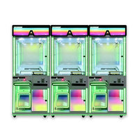 Machine d'arcade grue intelligente avec écran LED multicolore, pour centre de jeux, machine à griffes avec accepteur de billets, machine à poupées