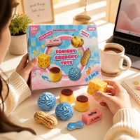 Sac mystérieux en forme de dumpling, jouet sensoriel en plastique, calendrier de l'Avent 24 jours, boîte surprise, cadeau de Noël