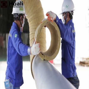 Pipa Wol Mineral Isolasi Batu Wol Pipa Shell Harga Aluminium Foil Bahan Isolasi Panas Lainnya, <span class=keywords><strong>Rock</strong></span> <span class=keywords><strong>Wool</strong></span> Insulation Huali