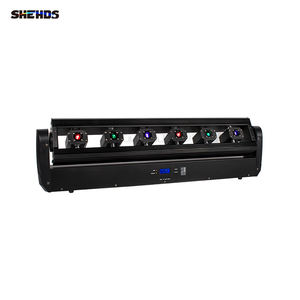 SHEHDS 6 Eyes 3-in-1 Bewegingskop Laser Volledige Kleur 6x500mW RGB Licht Disco DMX512 DJ Laser DMX Besturing Stage Headlight - Product Image 1