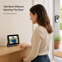 OEM Video Door Phone with 4.3" Monitor Two-Way Audio Motion Alert Battery Powered ABS Material Home Security