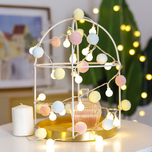 Mini Colorful Ball <strong>Pom</strong> <strong>Pom</strong> Ball <strong>String</strong> <strong>Light</strong> Home Kids Room Decor Led <strong>Light</strong> Battery Box Led <strong>String</strong> <strong>Lights</strong> - Product Image 3