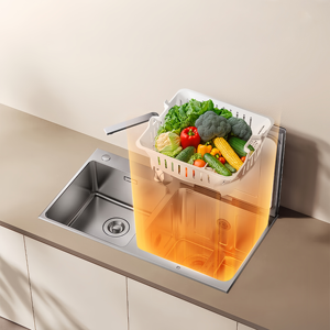 Lavavajillas doméstico sin necesidad de agacharse para lavar 100 platos ℃   Esterilización por Vapor, Lavadora de Frutas, Verduras y Mariscos de Gran Capacidad (61.5L) - Product Image 2