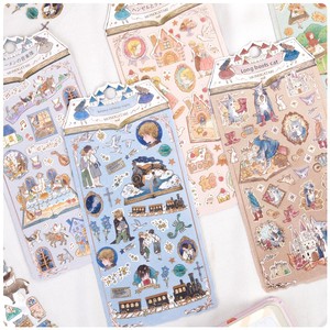 Autocollants plats de personnages de dessins animés pour enfants, fournitures décoratives pour albums et enveloppes pour filles - Product Image 3
