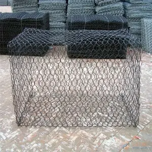 Heavy Mesh Fence Pvc Coated Gabions Boxs Galvanized Gabion Wall Cages Box