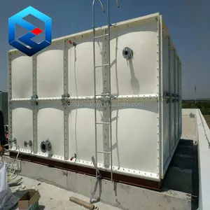 Çin'de yapılan tarım için yüksek kaliteli 1-6000m3 modüler fiberglas su rezervuar tankları