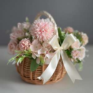 Cesta de mimbre para decoraciones navideñas, cesta de mimbre para regalo de Navidad para el hogar, venta al por mayor - Product Image 4