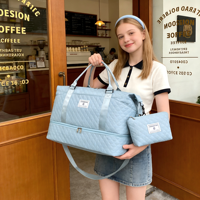 Sac de sport et de voyage 2 pièces personnalisé avec logo, léger, pour la gym, les week-ends, le fitness, les trajets quotidiens et les voyages d'affaires