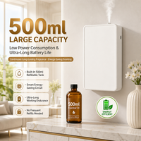Diffuseur d'arômes intelligent sans eau de 500 ml, contrôlable par application, machine à parfum commerciale murale à piles pour hôtels et maisons (vente en gros)