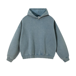 <span class=keywords><strong>Sweat</strong></span> à capuche décontracté pour adolescents RUICHI, automne-hiver, en molleton lavé teinté à la cire, coupe ample, streetwear - Product Image 5