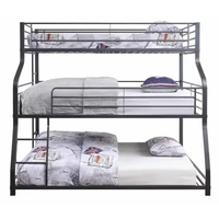 Lit superposé en métal à trois niveaux, double fond, petit, taille normale, pour adulte, échantillon gratuit, pas cher, Yi Strong