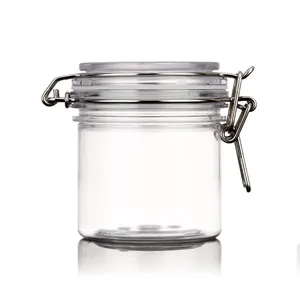 Nhựa Mỹ Phẩm Bao Bì Rỗng 200Ml Bán Buôn Không Khí Kín Jar Big Spice Jar Với Shaker 250Ml