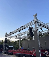 Structure de toit en alliage d'aluminium modulaire, capacité de charge de 500 kg, installation rapide, certifiée TUV, éclairage de scène extérieur, événementiel