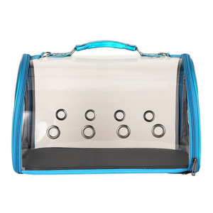 Portable <b>Bird</b> Carrier Transparent Soft-Sided Cage With Perch For Budgies Cockatiels Parrots - Product Image 3
