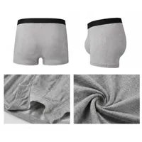 Boxers pour hommes à taille mi-haute en tricot, élastiques, confortables, extensibles, sans coutures, écologiques, séchage rapide, impression personnalisée disponible