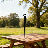 Soporte de Riego por Goteo con Varilla Fija de Plástico para Tubo Capilar 4/7, Accesorios para Cabezal de Goteo, Microaspersor Giratorio