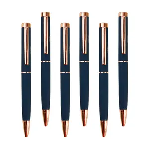 Classic Color Scheme High-end Quality Twist Metal Ballpoint Pen Gun Black Matte Gift Pen