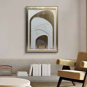 JZ Decoración para el hogar 3D Póster abstracto Talla <span class=keywords><strong>de</strong></span> <span class=keywords><strong>madera</strong></span> y marcos <span class=keywords><strong>de</strong></span> ilustraciones <span class=keywords><strong>de</strong></span> lámina <span class=keywords><strong>de</strong></span> oro pintados <span class=keywords><strong>a</strong></span> <span class=keywords><strong>mano</strong></span> para pinturas Arte <span class=keywords><strong>de</strong></span> pared - Product Image 2