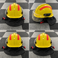 Casque de pompier professionnel certifié haute résistance aux chocs, équipement de sécurité pour pompiers et équipes de sauvetage, service OEM