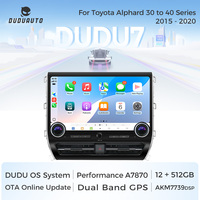 DUDUAUTO pour TOYOTA Alphard 30 à 40 séries 2015-2020 Écran de navigation GPS multimédia embarqué spécifique à la voiture modifié Android