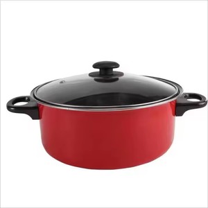 <span class=keywords><strong>Set</strong></span> di 3 <span class=keywords><strong>Pentole</strong></span> e <span class=keywords><strong>Padelle</strong></span> Rosse Antiaderenti in Ceramica con Rivestimento Durevole, Adatte al Forno, per Micro-Pressione - Product Image 6