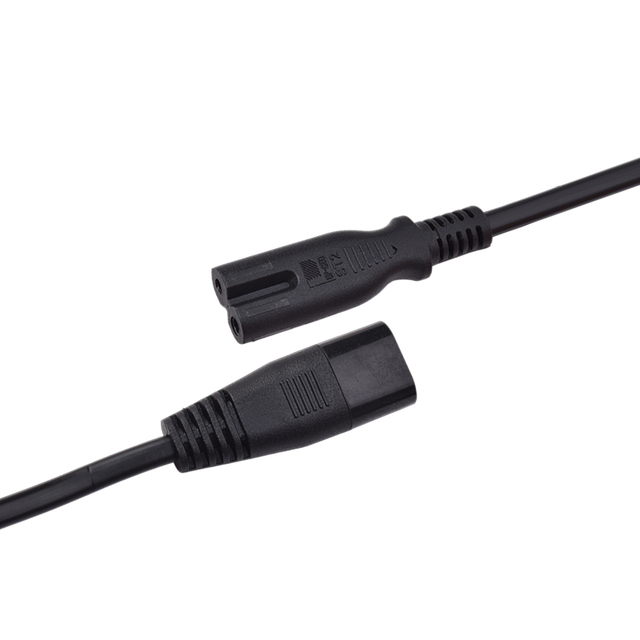 Iec C8 Power Cord,figure 8 Cable,2 Pin Cable Iec C7 to C8 Power Cord Extension 30cm