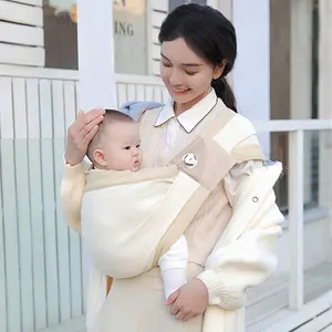 Disesuaikan Bayi Sling Tali Ransel Adjustable Bayi Baru Paten Desain Tombol Penyusutan Bayi untuk 6-36 Bulan