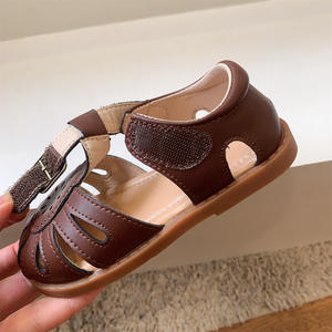 Sandalias retro de alta calidad, grabadas y caladas, zapatos infantiles transpirables, zapatos casuales para niños y niñas, zapatos deportivos. - Product Image 3