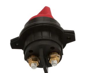 Carling Technologies Interrupteur de déconnexion de batterie BDA10-RA 1P Légende rouge avec flèche blanche 100/250A 24VDC M10 Stud Term Made Plastic - Product Image 5